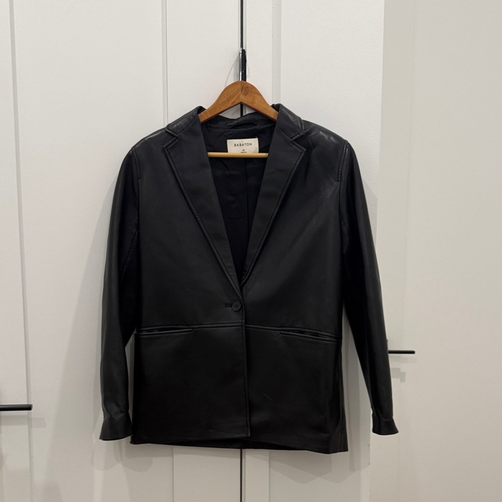 Aritzia Vegan Leather Blazer